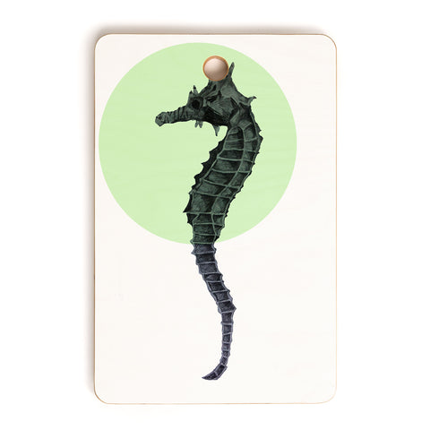 Morgan Kendall green seahorse Cutting Board Rectangle