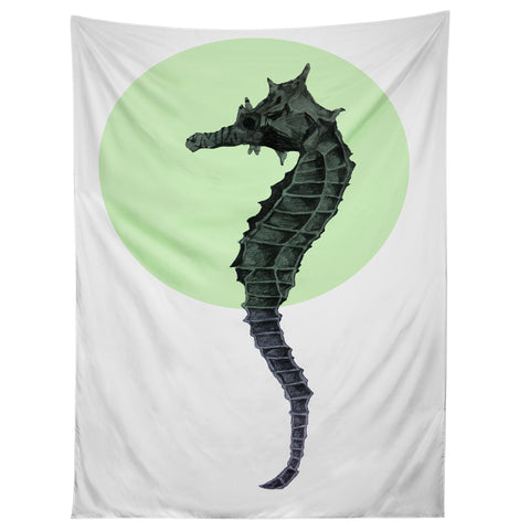 Morgan Kendall green seahorse Tapestry