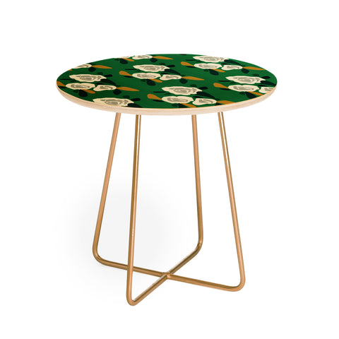 Morgan Kendall green spring Round Side Table