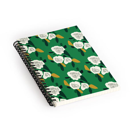Morgan Kendall green spring Spiral Notebook