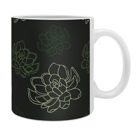 Morgan Kendall green succulents Coffee Mug