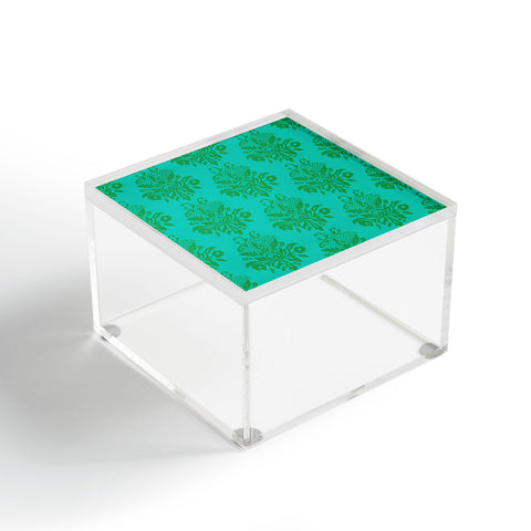 Morgan Kendall kelly green lace Acrylic Box