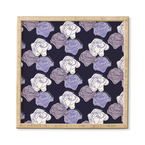 Morgan Kendall lavender roses Framed Wall Art