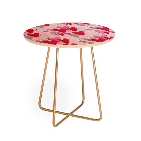 Morgan Kendall listen to my heartbeat Round Side Table