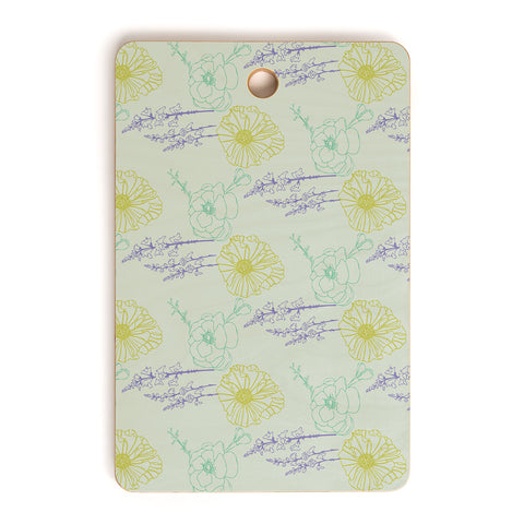 Morgan Kendall may flowers Cutting Board Rectangle