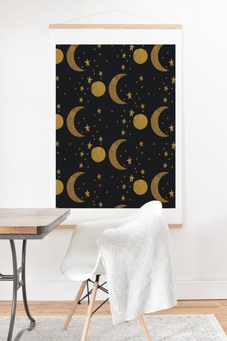 Morgan Kendall my moon and stars Art Print And Hanger