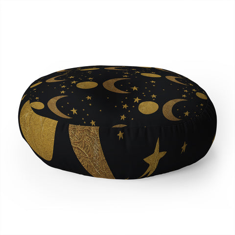 Morgan Kendall my moon and stars Floor Pillow Round
