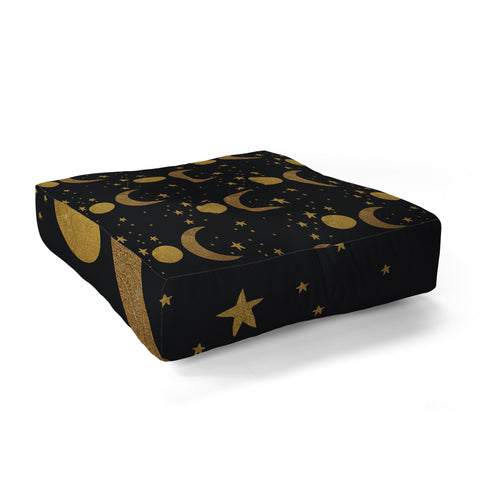 Morgan Kendall my moon and stars Floor Pillow Square