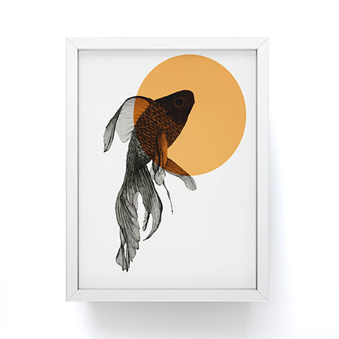 Morgan Kendall orange goldfish Framed Mini Art Print