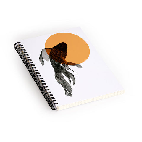 Morgan Kendall orange goldfish Spiral Notebook