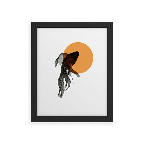 Morgan Kendall orange goldfish Framed Art Print