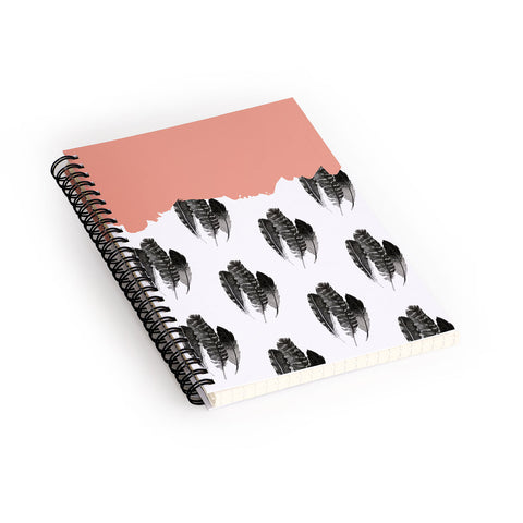 Morgan Kendall painted feathers Spiral Notebook
