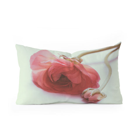 Morgan Kendall pink blush Oblong Throw Pillow