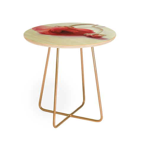 Morgan Kendall pink blush Round Side Table