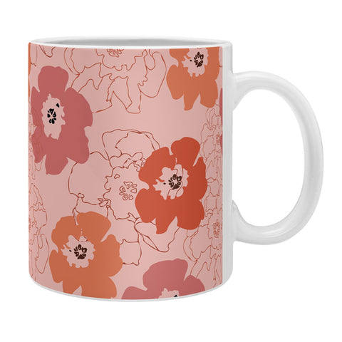 Morgan Kendall pink flower power Coffee Mug