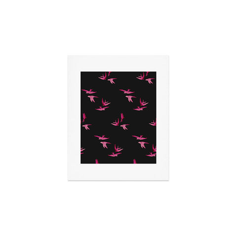 Morgan Kendall pink sparrows Art Print