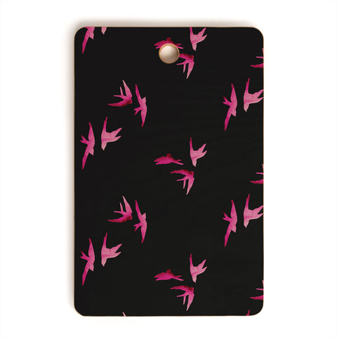 Morgan Kendall pink sparrows Cutting Board Rectangle