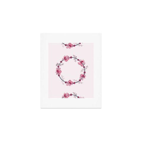 Morgan Kendall pink wreaths Art Print