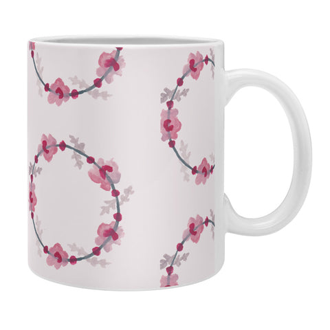 Morgan Kendall pink wreaths Coffee Mug