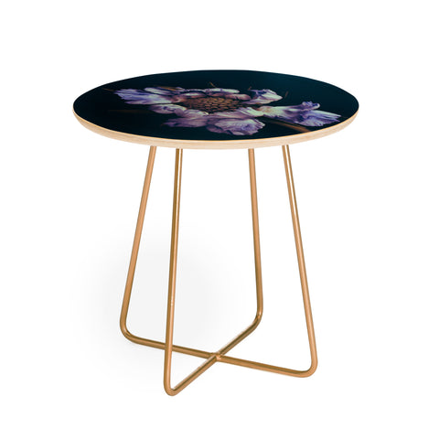 Morgan Kendall purple honeycomb Round Side Table