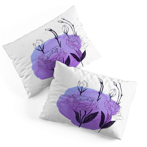Morgan Kendall purple lisianthus Pillow Shams