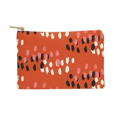 Morgan Kendall red scribbles Pouch