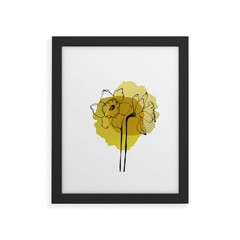 Morgan Kendall yellow daffodils Framed Art Print