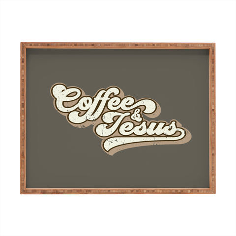 move-mtns Coffee and Jesus Rectangular Tray