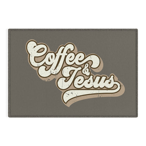 move-mtns Coffee and Jesus Outdoor Rug