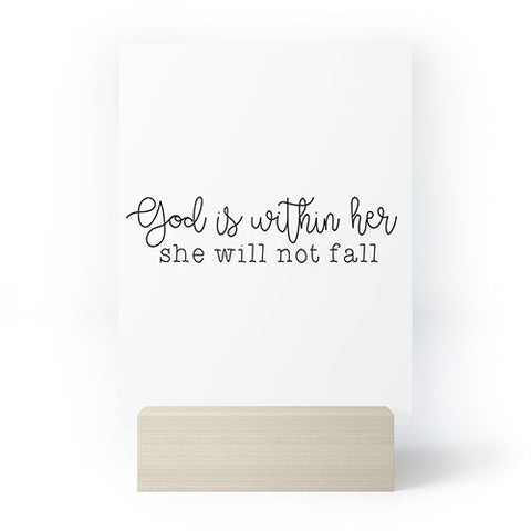 move-mtns God Is Within Her Mini Art Print