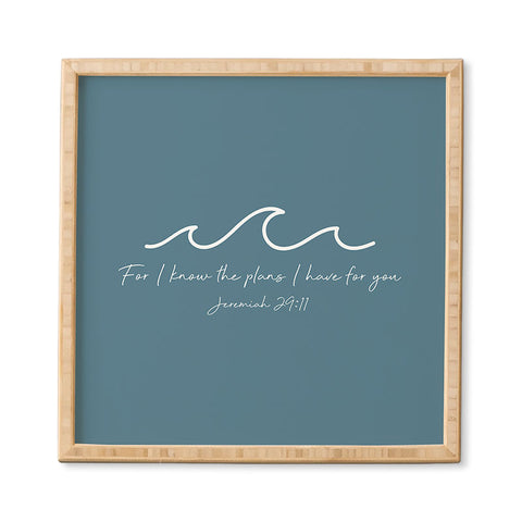 move-mtns Jeremiah 2911 Waves White Framed Wall Art