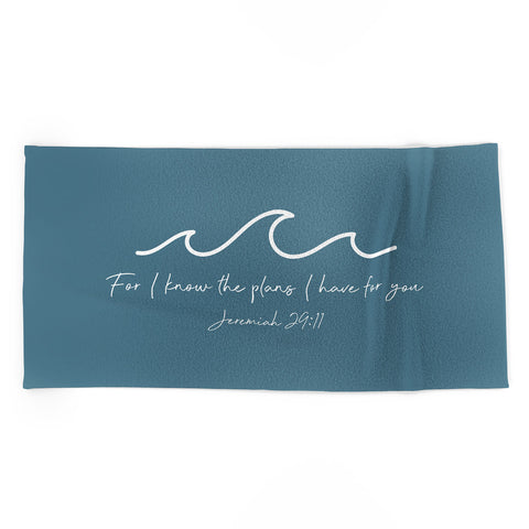 move-mtns Jeremiah 2911 Waves White Beach Towel