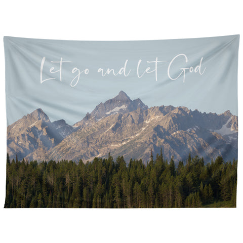 move-mtns Let go and let God Tapestry