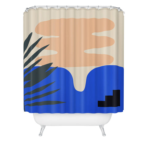 mpgmb Shape Study 14 Stackable Shower Curtain