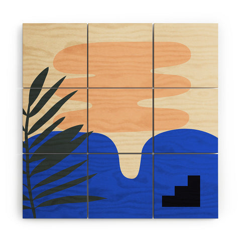 mpgmb Shape Study 14 Stackable Wood Wall Mural