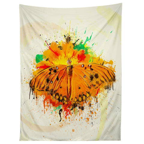 Msimioni Orange Butterfly Tapestry