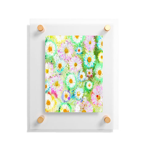 Msimioni Sweet Flowers Colors Floating Acrylic Print