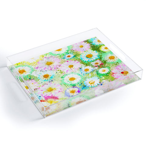 Msimioni Sweet Flowers Colors Acrylic Tray