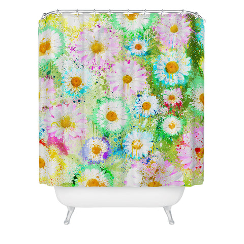 Msimioni Sweet Flowers Colors Shower Curtain