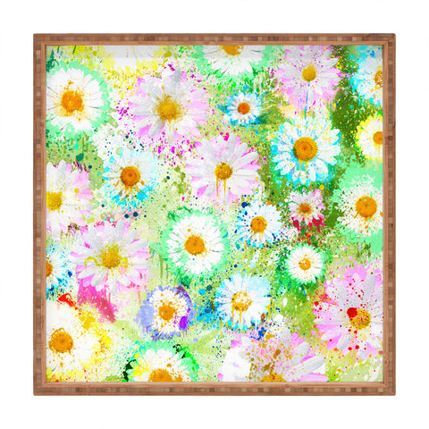 Msimioni Sweet Flowers Colors Square Tray