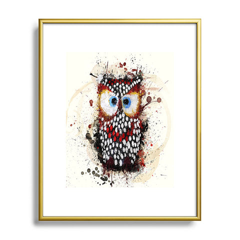 Msimioni The Owl Metal Framed Art Print