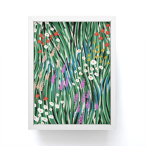 MSRYSTUDIO Windy Day In Garden Framed Mini Art Print