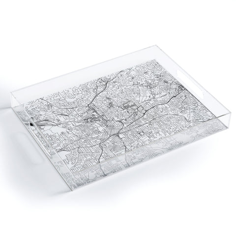 multipliCITY Atlanta White Map Acrylic Tray