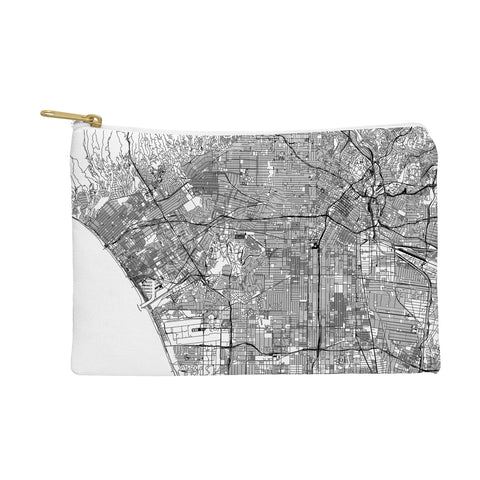 multipliCITY Los Angeles White Map Pouch