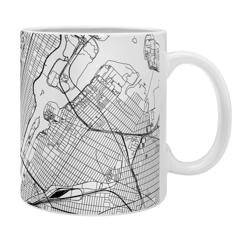 multipliCITY New York City White Map Coffee Mug