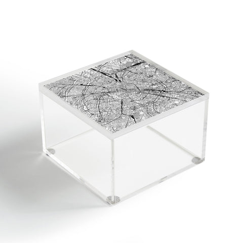 multipliCITY Paris White Map Acrylic Box