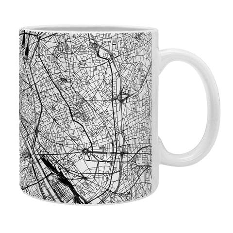 multipliCITY Paris White Map Coffee Mug