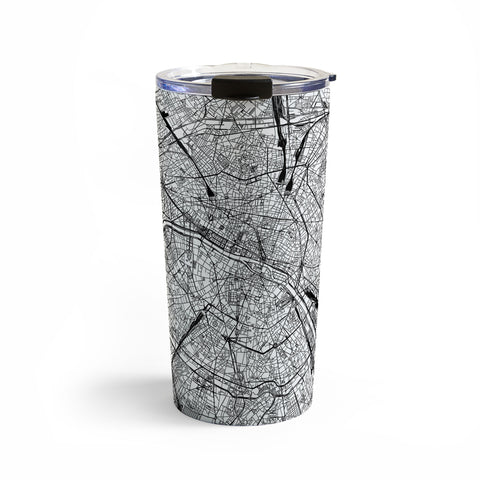 multipliCITY Paris White Map Travel Mug
