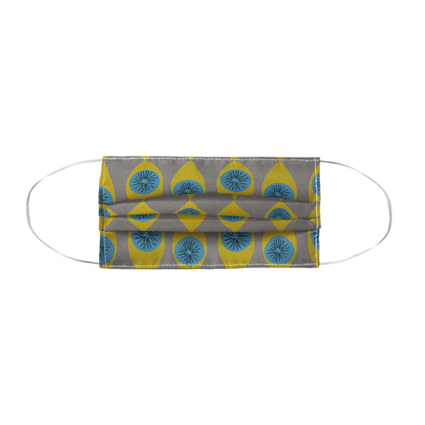 Mummysam Blue And Yellow Flower Face Mask