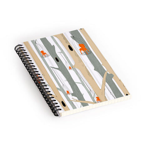 Mummysam Forest Of Chairs Spiral Notebook